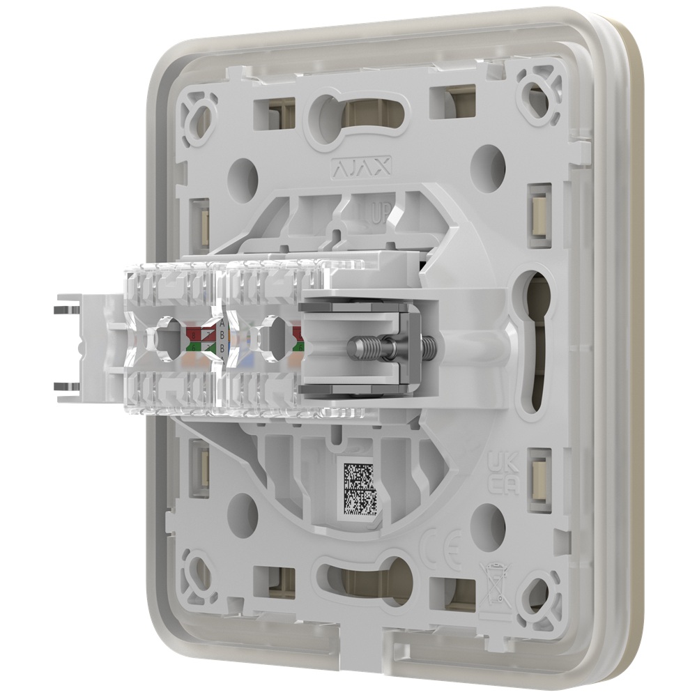 (Copy) Встроенная интернет-розетка Ajax Outlet (LAN) ivory с двумя портами (black LAN connector)