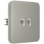 Встроенная интернет-розетка Ajax Outlet (LAN) olive с двумя портами (white LAN connector)