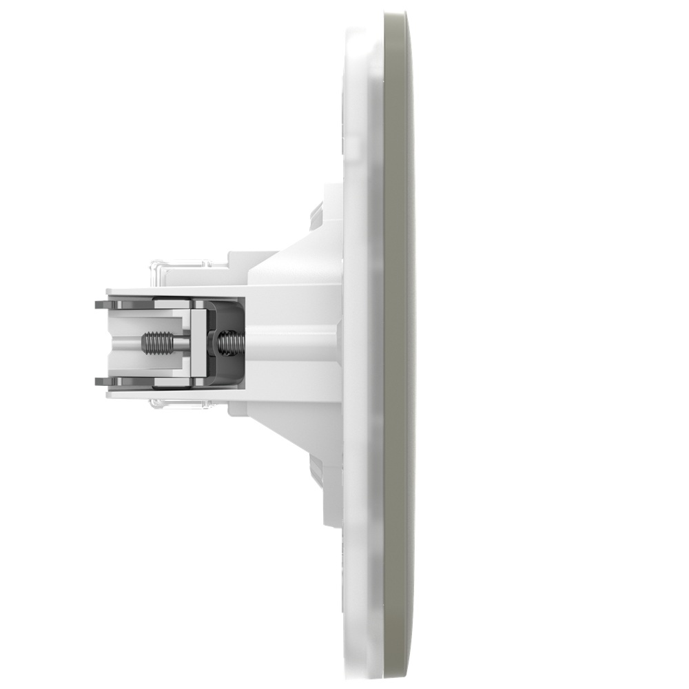 Вбудована інтернет-розетка Ajax Outlet (LAN) olive з двома портами (black LAN connector)