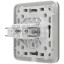 Вбудована інтернет-розетка Ajax Outlet (LAN) olive з двома портами (black LAN connector)