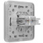Встроенная интернет-розетка Ajax Outlet (LAN) white с двумя портами (black LAN connector)