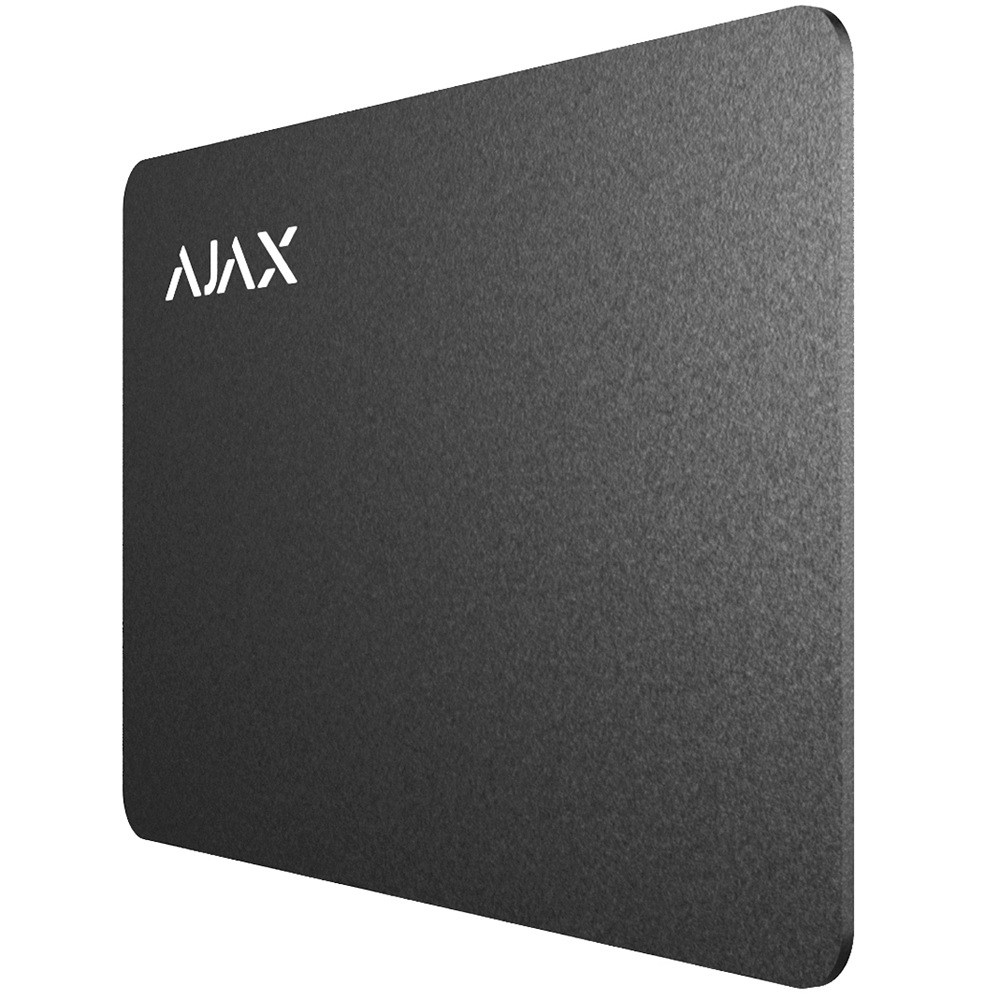 Карта Ajax Pass black (комплект 3 шт) для управления режимами охраны системы безопасности Ajax (38220.89.BL)