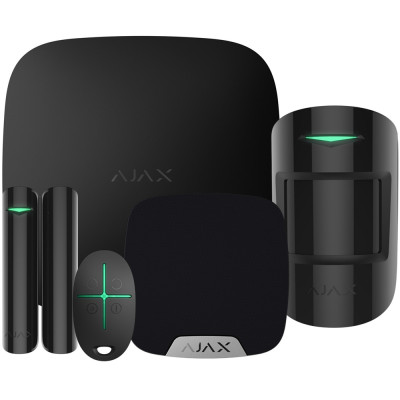 Комплект беспроводной сигнализации Ajax StarterKit + HomeSiren black