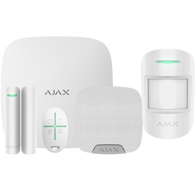 Комплект бездротової сигналізації Ajax StarterKit + HomeSiren white