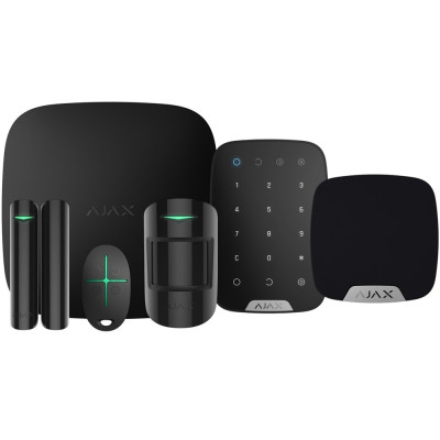 Комплект беспроводной сигнализации Ajax StarterKit + KeyPad + HomeSiren black