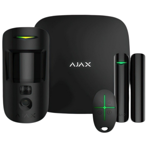 Комплект бездротової сигналізації Ajax StarterKit Cam black з фотофіксацією тривог (117594.58.BL1)