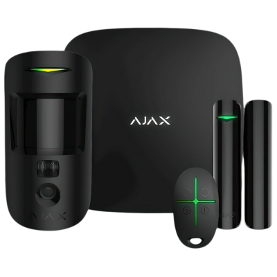 Комплект беспроводной сигнализации Ajax StarterKit Cam black с фотофиксацией тревог (117594.58.BL1)