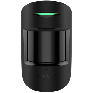 Бездротовий ІЧ датчик руху й розбиття скла Ajax Superior CombiProtect Jeweller black з мікрофоном (67728.06.BL1)