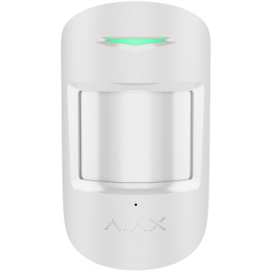 Бездротовий ІЧ датчик руху й розбиття скла Ajax Superior CombiProtect Jeweller white з мікрофоном (67727.06.WH1)
