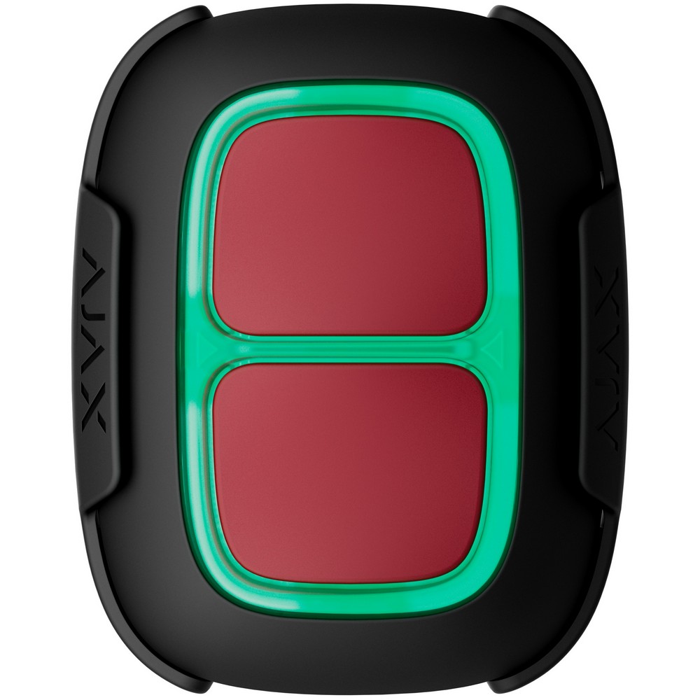 Беспроводная тревожная кнопка Ajax Superior DoubleButton G3 Jeweller black для объектов повышенного риска (138643.79.BL1)