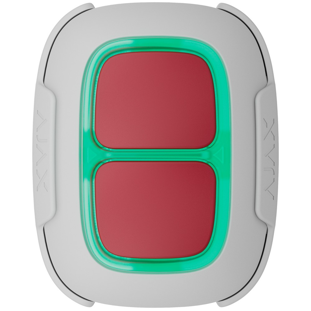 Беспроводная тревожная кнопка Ajax Superior DoubleButton G3 Jeweller white для объектов повышенного риска (138642.79.WH1)