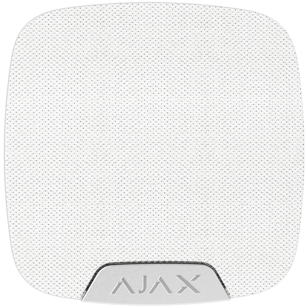 Беспроводная сирена Ajax Superior HomeSiren Jeweller white с клеммой для светодиода (67732.11.WH1)