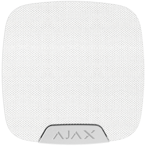 Бездротова сирена Ajax Superior HomeSiren Jeweller white з клемою для світлодіода (67732.11.WH1)