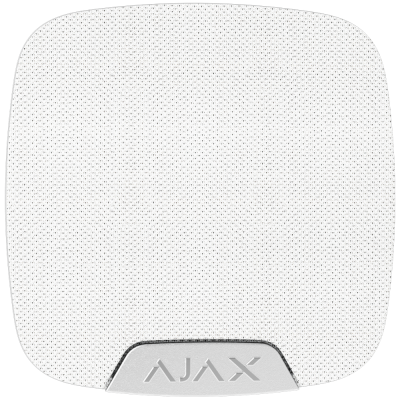 Беспроводная сирена Ajax Superior HomeSiren Jeweller white с клеммой для светодиода (67732.11.WH1)
