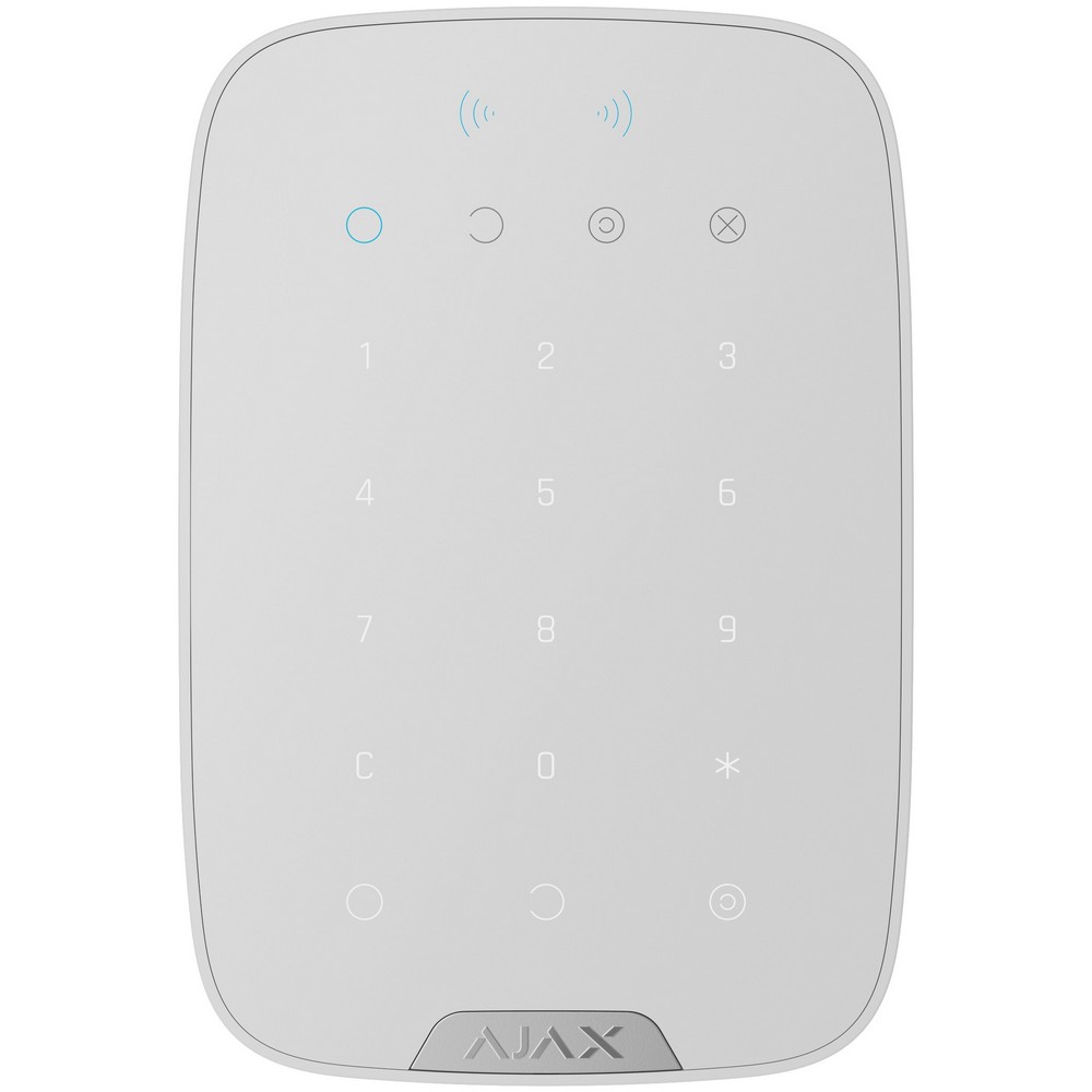 Беспроводная клавиатура Ajax Superior KeyPad Plus G3 Jeweller white (139676.83.WH1)