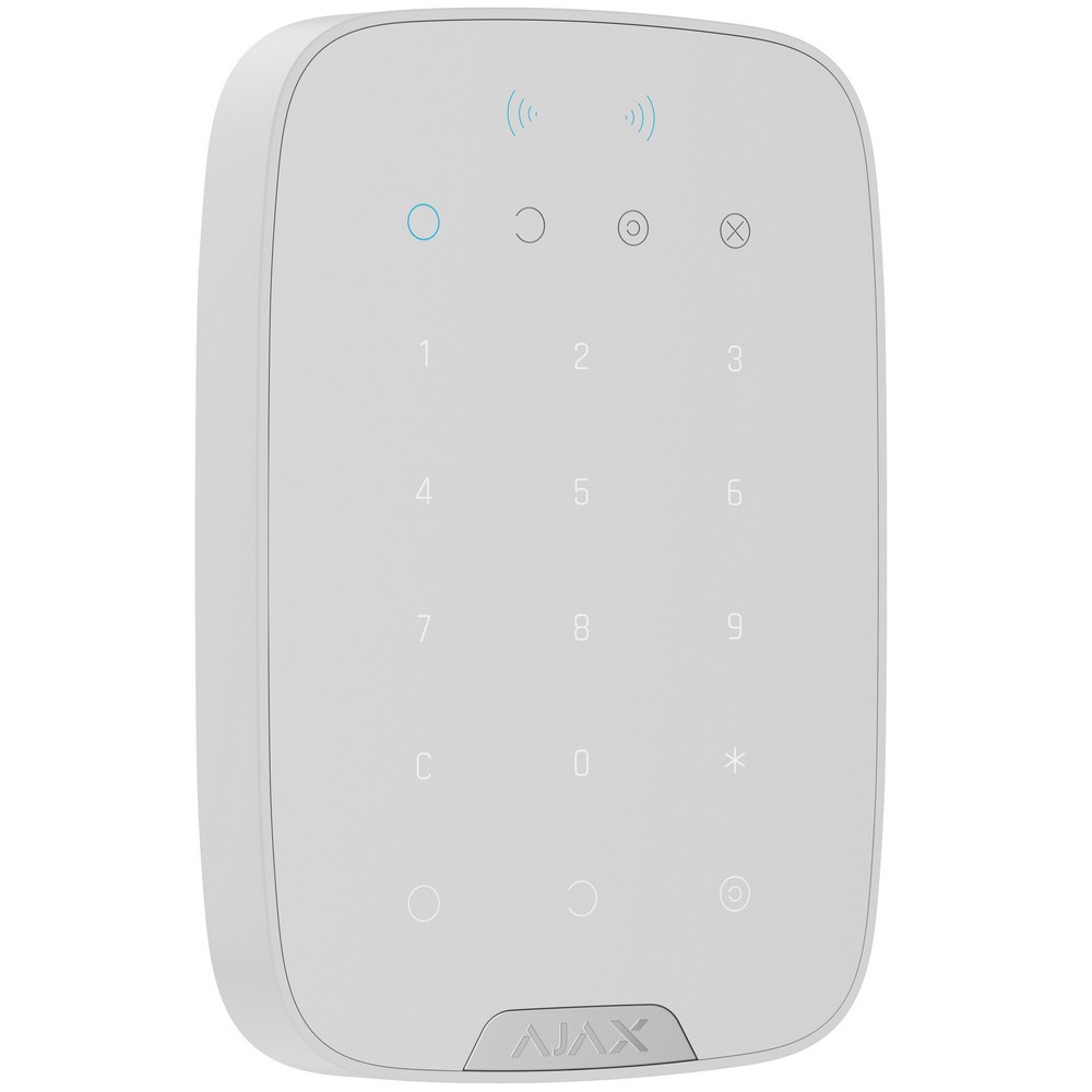 Бездротова клавіатура Ajax Superior KeyPad Plus Jeweller white (70224.83.WH1)