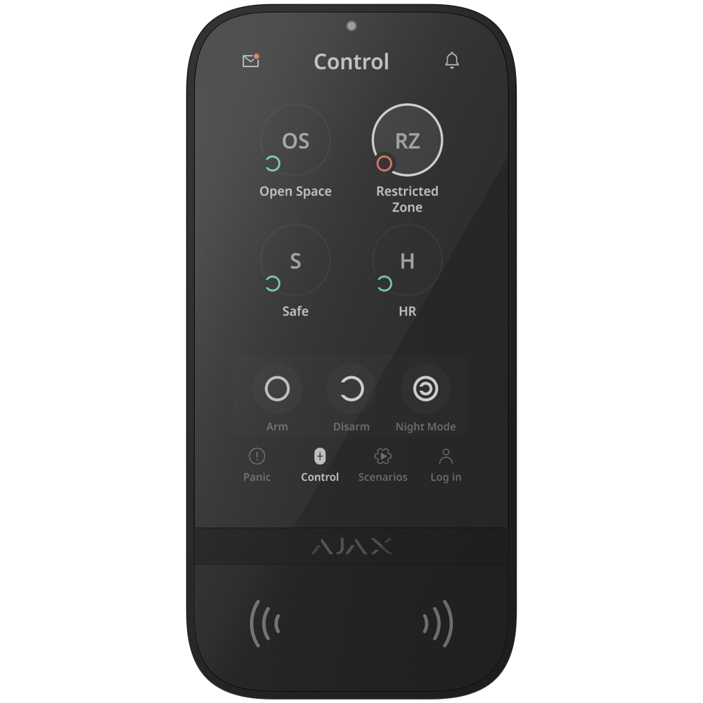 Бездротова клавіатура Ajax Superior KeyPad TouchScreen G3 Jeweller black  (149673.148.BL1)