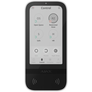 Бездротова клавіатура Ajax Superior KeyPad TouchScreen G3 Jeweller white (149672.148.WH1)