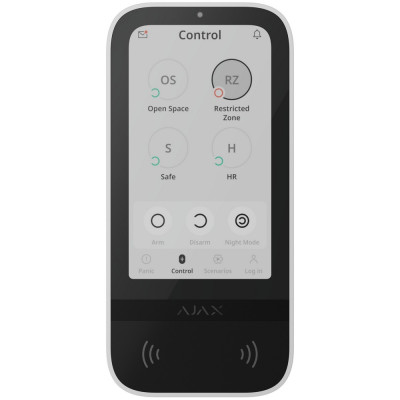 Бездротова клавіатура Ajax Superior KeyPad TouchScreen G3 Jeweller white (149672.148.WH1)