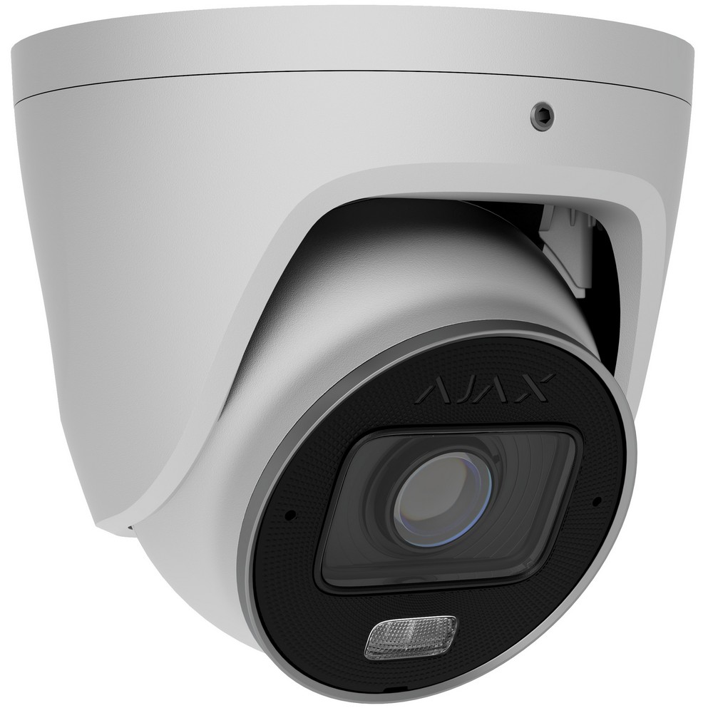 8 Мп IP-камера Ajax TurretCam HLVF (8 Mp) White (2.8–12 мм) (126283.197.WH1)