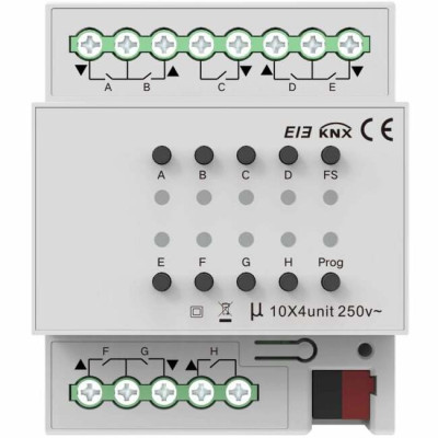 Модуль управления шторами на 4 канала, KNX Akubela KXAC-B1C4