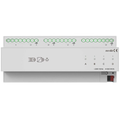 Тиристорний димер на 4 канали 300W, KNX Akubela KXAC-B1D4P300
