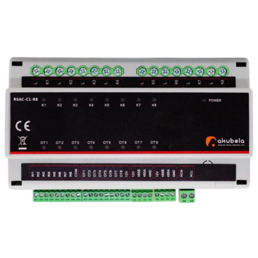 RSAC-C1-R8 Актуатор перемикача Akubela розумний контролер на 8 каналів