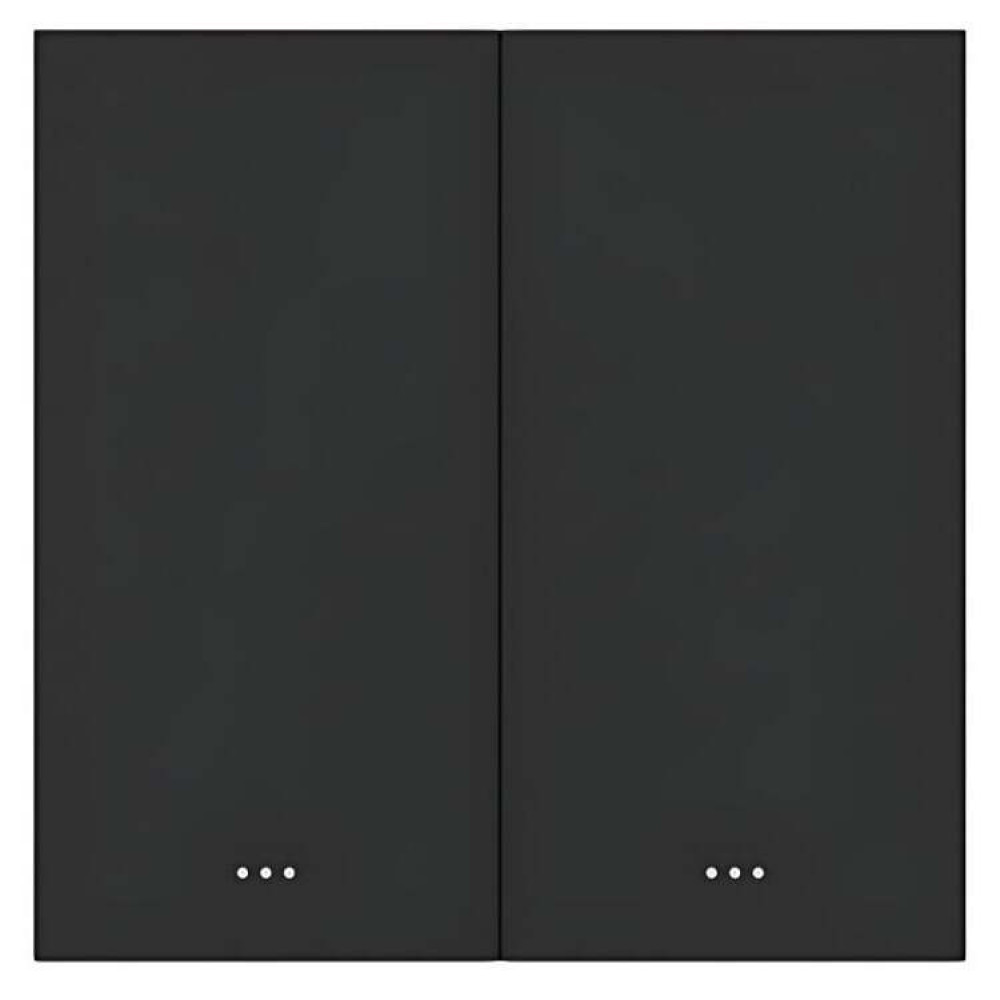 Розумний вимикач світла на 2 канали ZigBee Akubela SM-2G Black