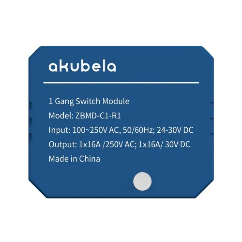 Выключатель одноканальный Akubela ZBMD-C1-R1