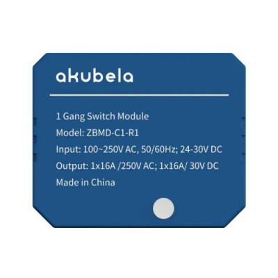 Выключатель одноканальный Akubela ZBMD-C1-R1