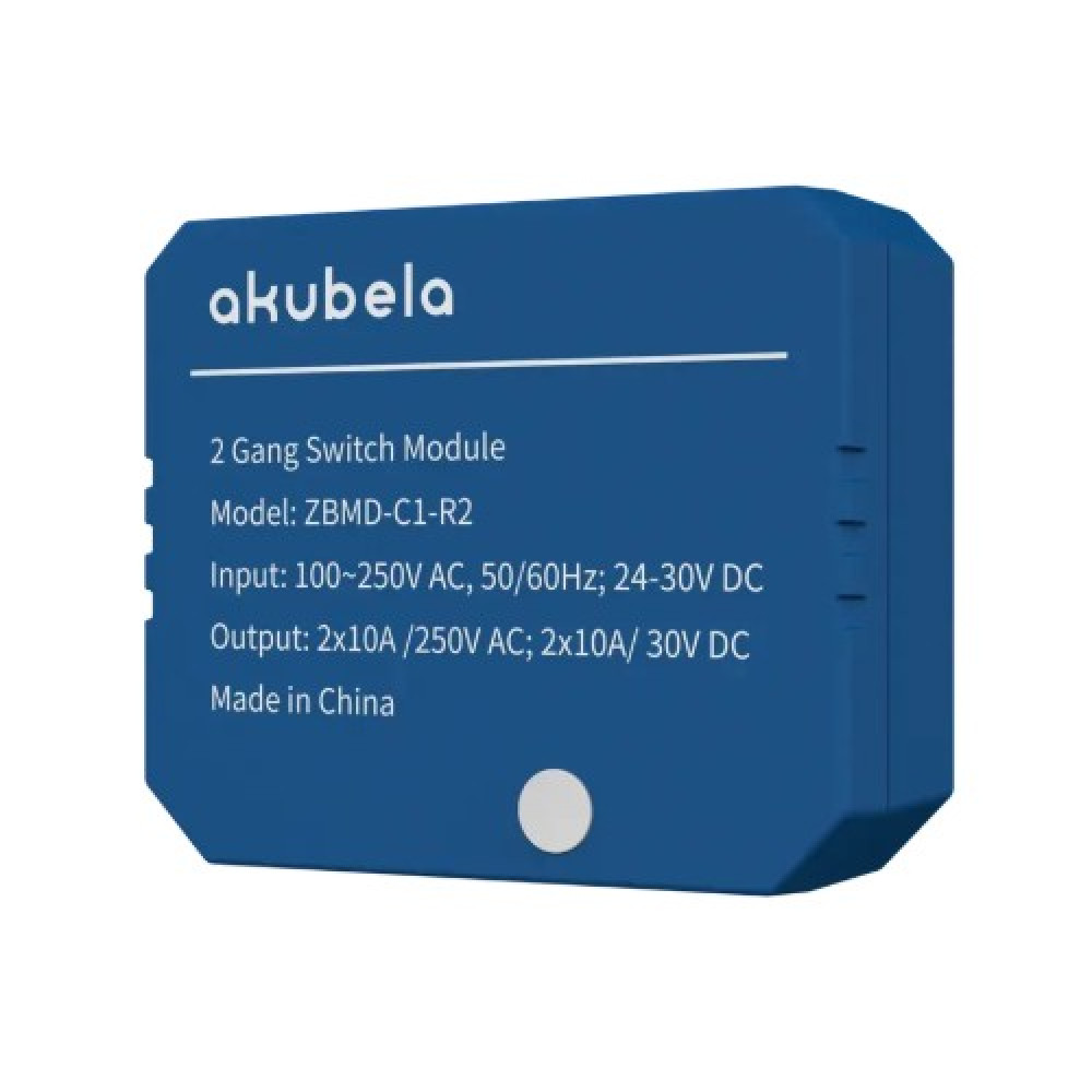 Вимикач двоканальний Akubela ZBMD-C1-R2