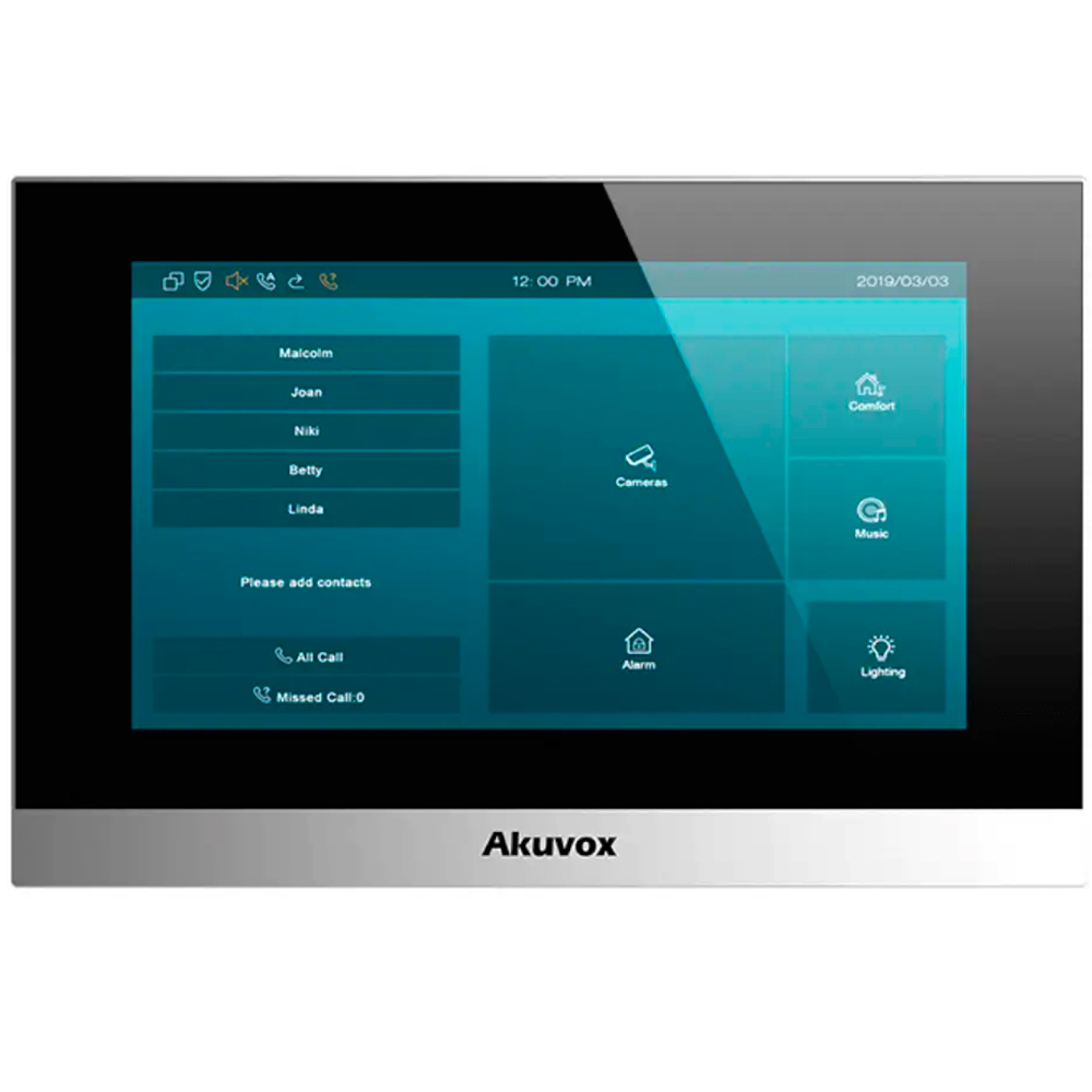 SIP-відеодомофон 7" Akuvox C313N Silver