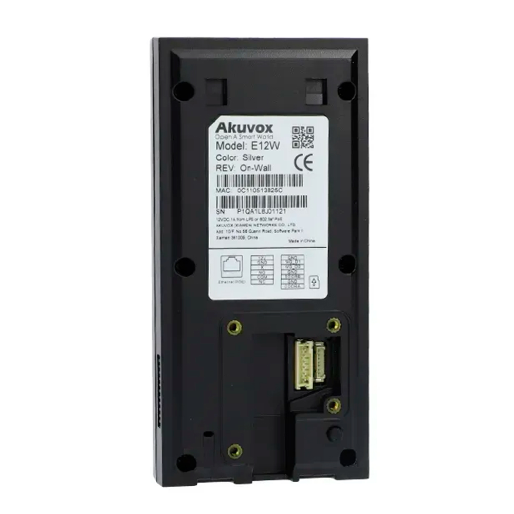 Wi-Fi IP-відеопанель індивідуальна зі зчитувачем Akuvox E12W