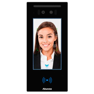 2 МП IP-багатоабонентська панель виклику з розпізнаванням облич Akuvox E16C Black