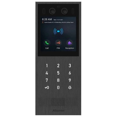 2 МП IP-багатоабонентська панель виклику Akuvox X912S з розпізнаванням обличчя, NFC та Bluetooth