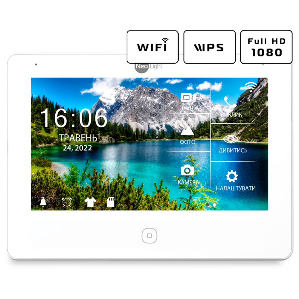 Wi-Fi Відеодомофон NeoLight ALPHA HD WF