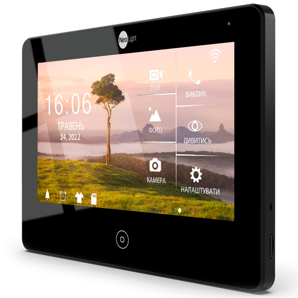 Wi-Fi Відеодомофон NeoLight ALPHA HD WF black