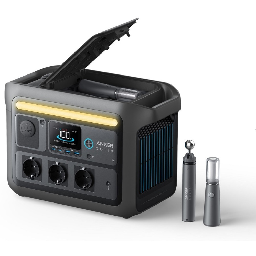 Зарядна станція ANKER SOLIX C800X - 768Wh/AC 1200W/100W 2xPD/2xUSB/1xCar/MPPT