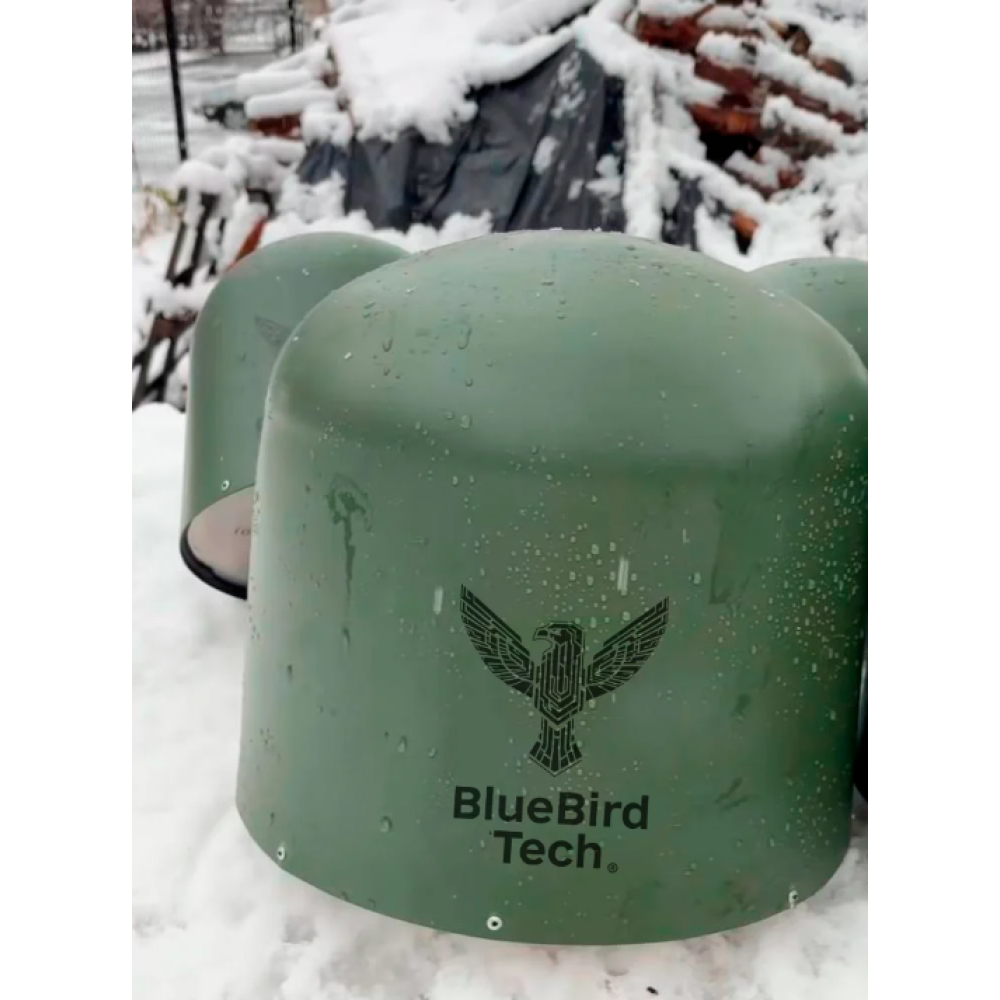 Антена купольного типу – квадрифіляр BlueBird 900-1050 МГц для РЕБ