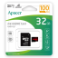 Карта пам`ятi Apacer MicroSDHC 32GB UHS-I Class 10 + SD adapter (AP32GMCSH10UB-R)