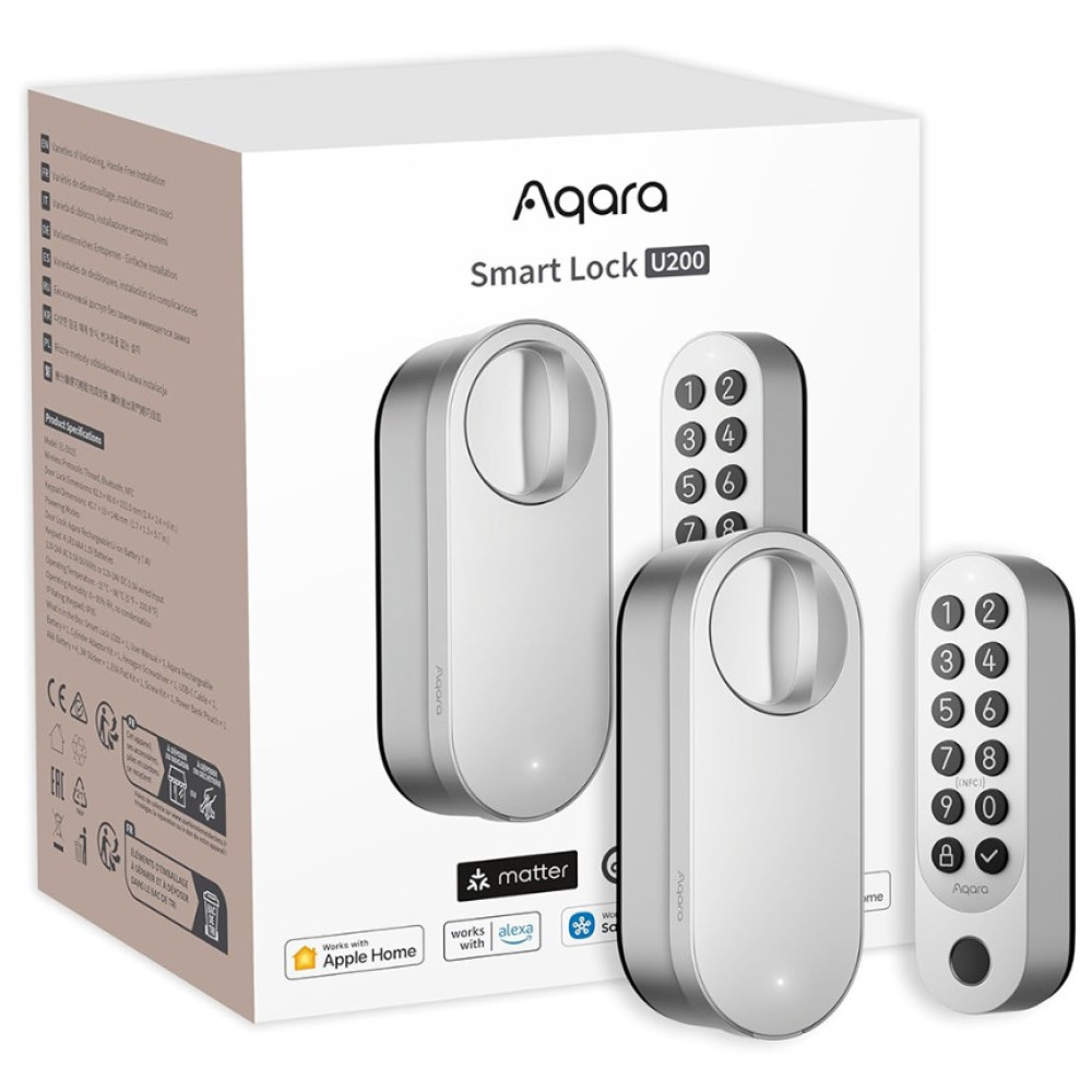 Розумний замок Aqara U200 (EL-D02D-S), Silver