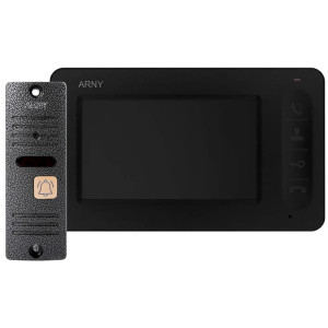 Комплект видеодомофона ARNY AVD-7005 (AVD-705 + AVP-05 (v.2)) Black + Gray