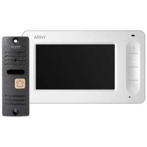 Комплект відеодомофона ARNY AVD-7005 (AVD-705 + AVP-05 (v.2)) White + Gray