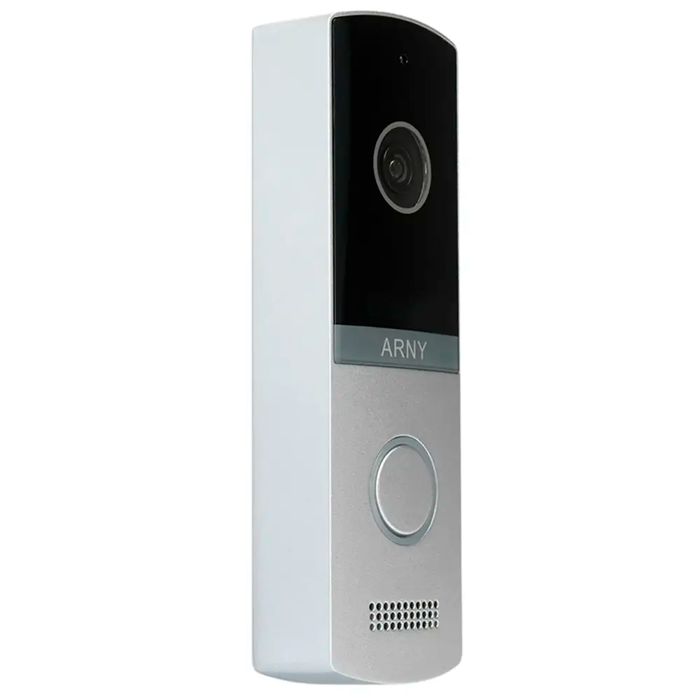 Комплект відеодомофона ARNY AVD-7421А Wi-Fi (AVP-742А 2Мп + AVP-NG230 1Мп) White + Silver