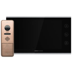 Комплект відеодомофона ARNY AVD-7342A Wi-Fі (AVD-731A Wi-Fі + AVP-NG420 1 МП) Black + Bronze
