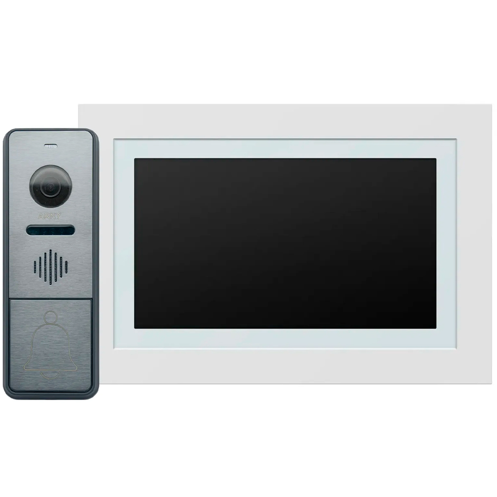 Комплект видеодомофона ARNY AVD-7743A Wi-Fі (AVD-770 ArtLine Wi-Fі + AVP-NG430 2 МП) White + Graphite