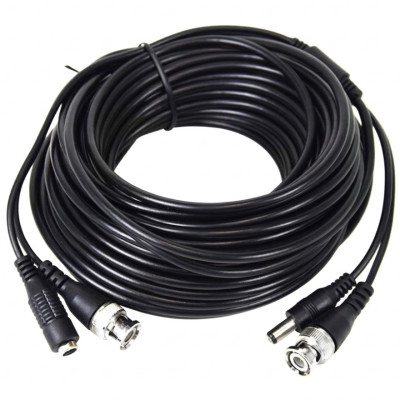 Кабель BNC-рower cable A 15 м (BNC+DC/BNC+DC) для передавання відеосигналу та живлення