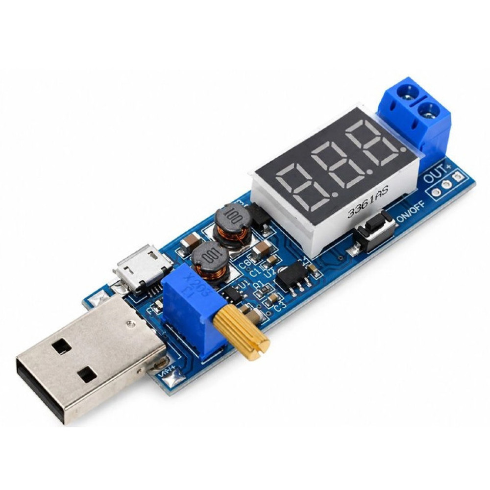 Перетворювач напруги DC-DC OKYSTAR OKY3463-5A (USB, 1.2–24 В, 3 Вт)