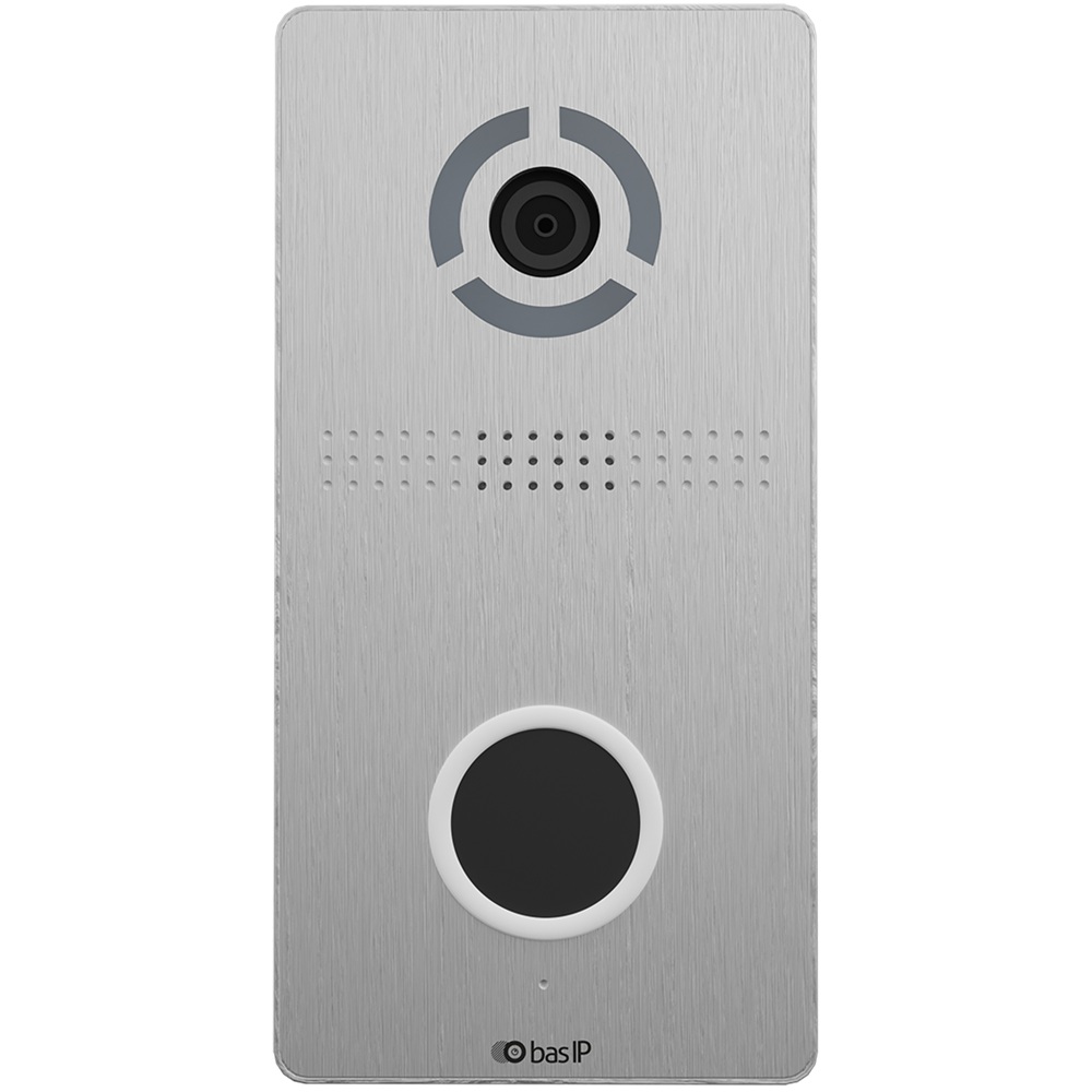 Вызывная IP-видеопанель Bas-IP AV-05SD silver с бесконтактной кнопкой вызова