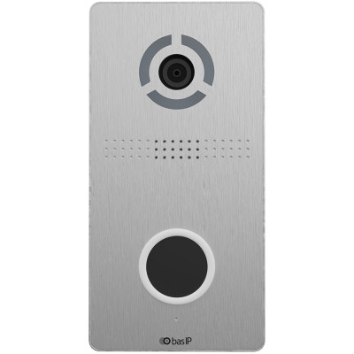 Вызывная IP-видеопанель Bas-IP AV-05SD silver с бесконтактной кнопкой вызова